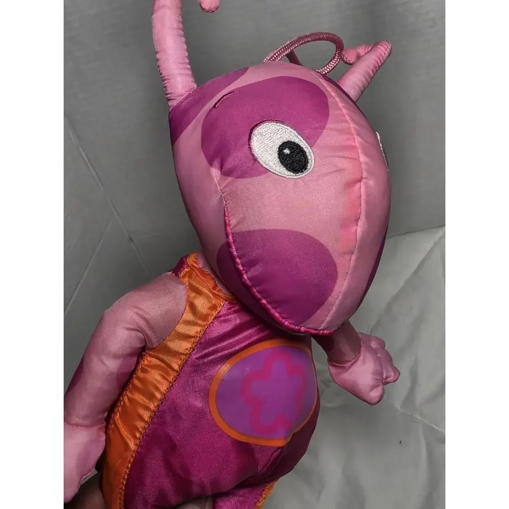 Backyardigans Uniqua 2000s Nylon Plush Nickelodeon Retired Htf Fisher Price